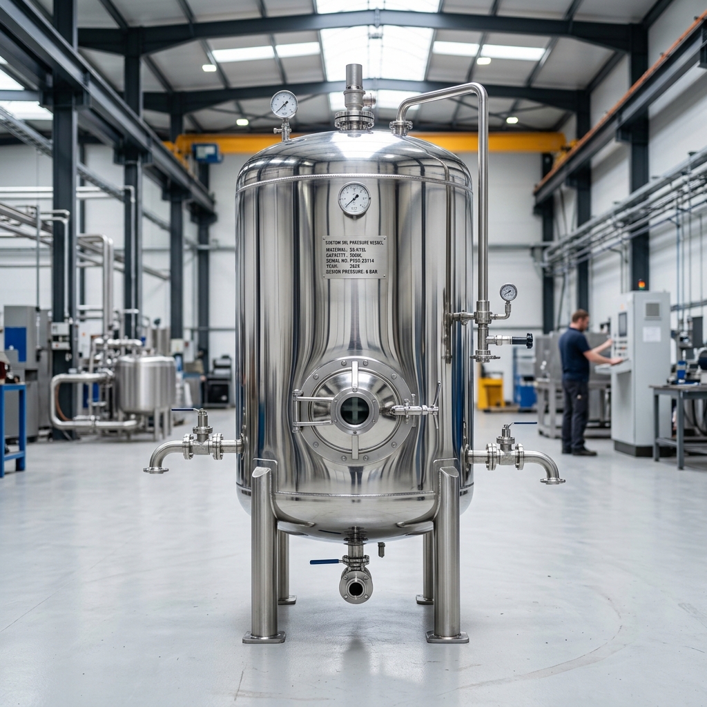Custom SS-316L Storage Tank — 2KL